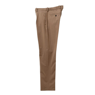 干場別注 ライトストレッチジャージ ワンプリーツイージーパンツ ライトブラウン