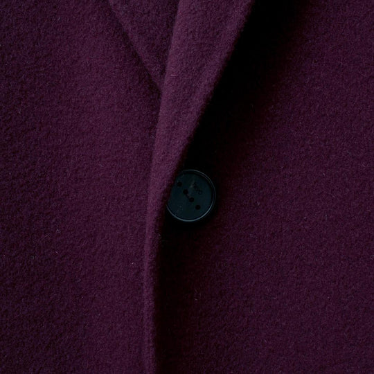 25AW 干場別注シングルチェスターコート（CASSANO）ワイン