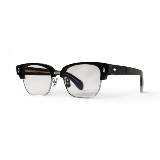CRYPT サングラス BLACK × SILVER / LIGHT GRAY LENS