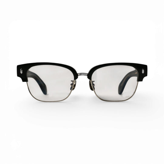 CRYPT サングラス BLACK × SILVER / LIGHT GRAY LENS