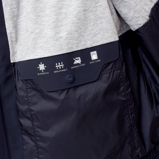 テックナイロン リブカラーブルゾン