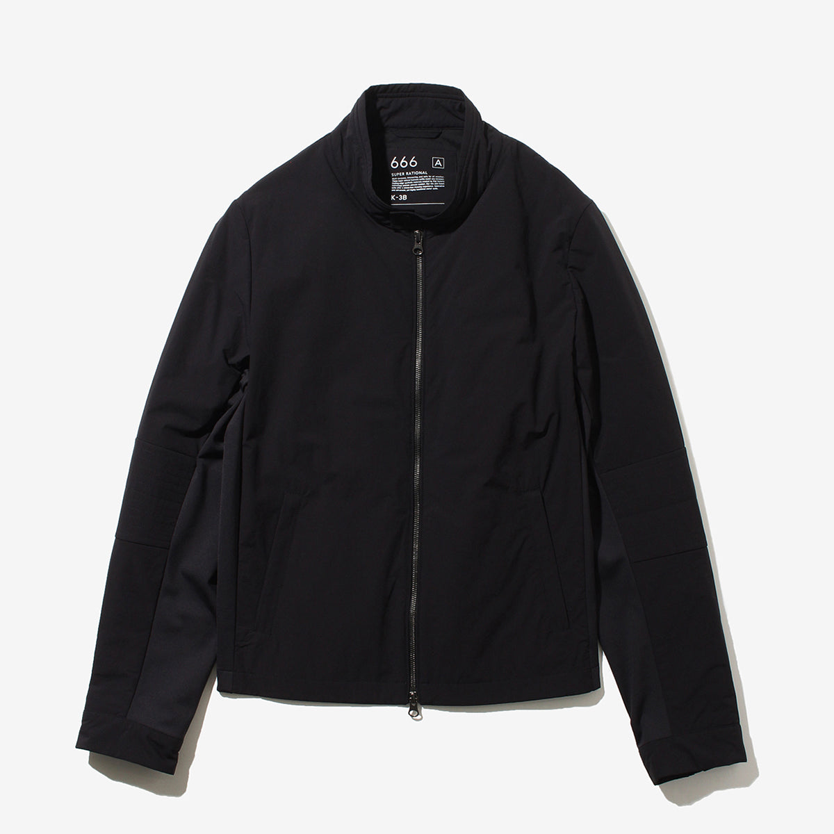 スリット入り中綿ライダース ブラック 666_A – MINIMAL WARDROBE