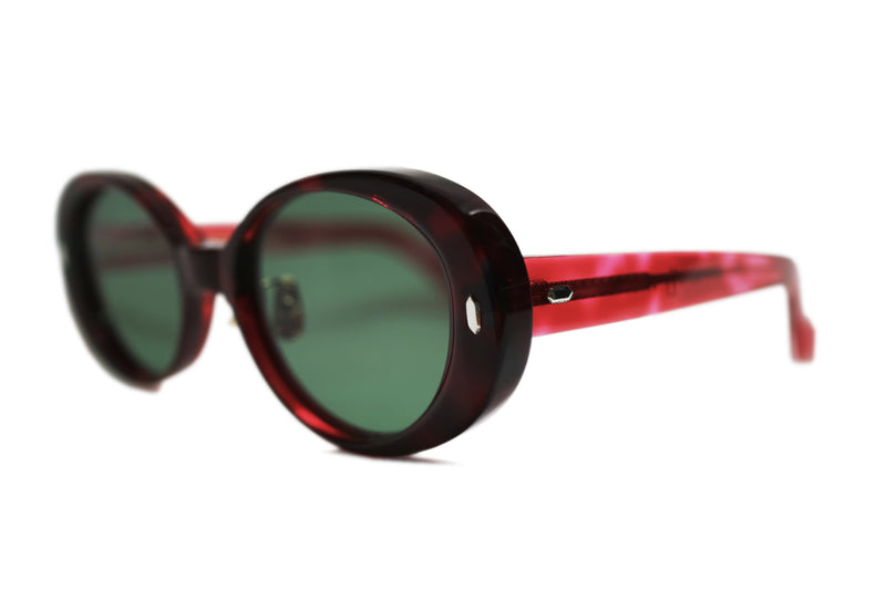 GEFFEN サングラス RED CLEAR DEMI / GREEN SMOKE LENS