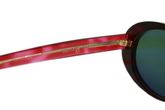 GEFFEN サングラス RED CLEAR DEMI / GREEN SMOKE LENS
