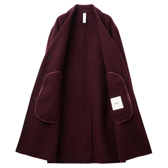 25AW 干場別注シングルチェスターコート（CASSANO）ワイン