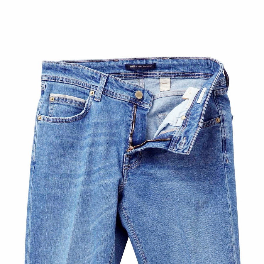 26SS RIBOT コットン ストレッチ スリム デニムパンツ インディゴ