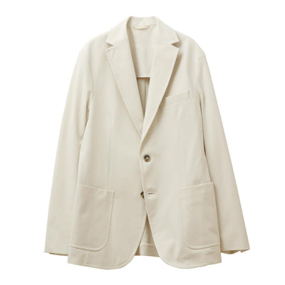 ライトストレッチジャージ 2Bシングルジャケット オフホワイト