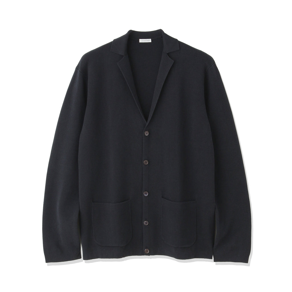 カーディガン ニットジャケット ネイビー – MINIMAL WARDROBE