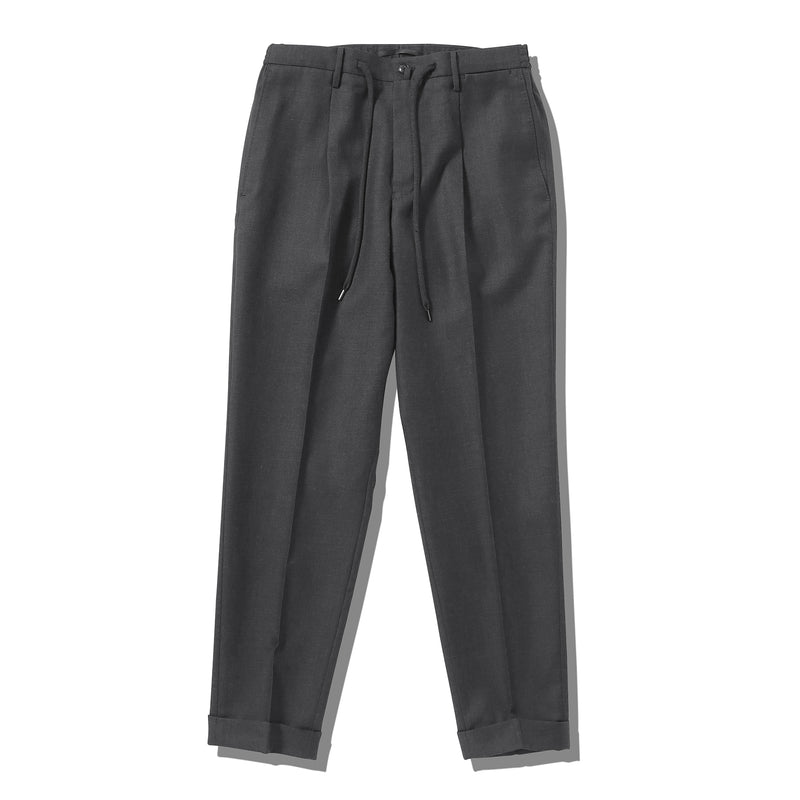 Twill Easy Trousers 【TECHWOOL®】ウォッシャブルツイル チャコール