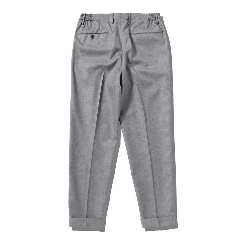 Twill Easy Trousers 【TECHWOOL®】ウォッシャブルツイル ライトグレー