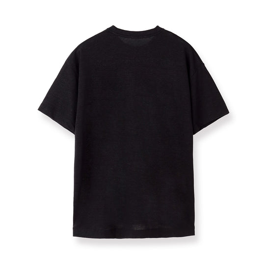 リネンジャージー ビッグTシャツ ブラック