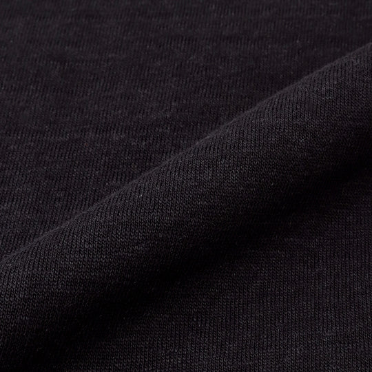 リネンジャージー ビッグTシャツ ブラック