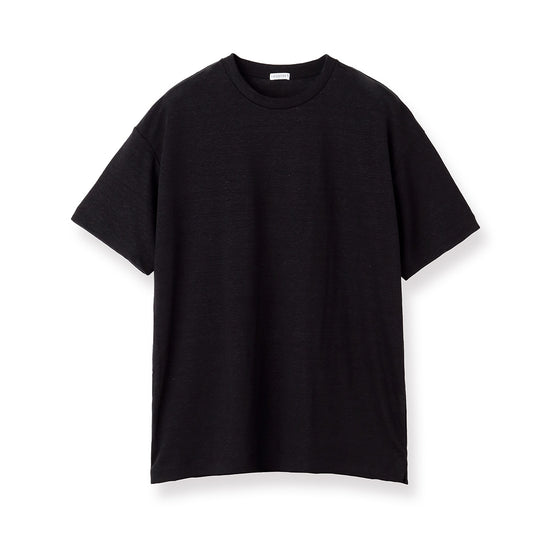 リネンジャージー ビッグTシャツ ブラック
