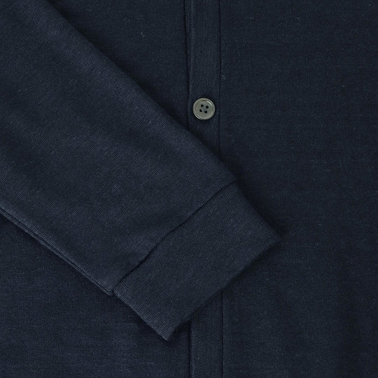 リネンジャージー カーディガン ネイビー