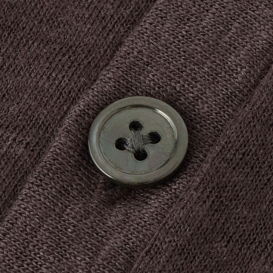 リネンジャージー カーディガン オーク