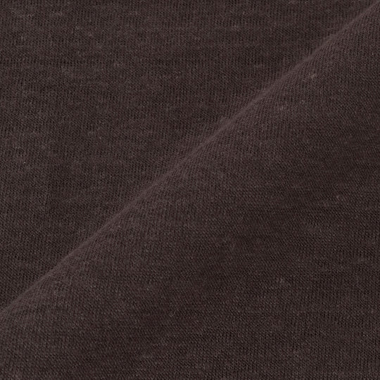 リネンジャージー スタンドカラー ジップアップ ブルゾン オーク