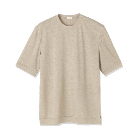 リネンジャージー テーラード Tシャツ ナチュラル