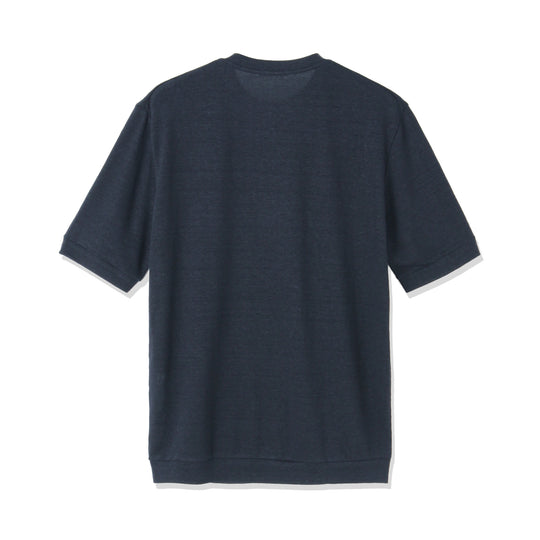リネンジャージー テーラード Tシャツ ネイビー