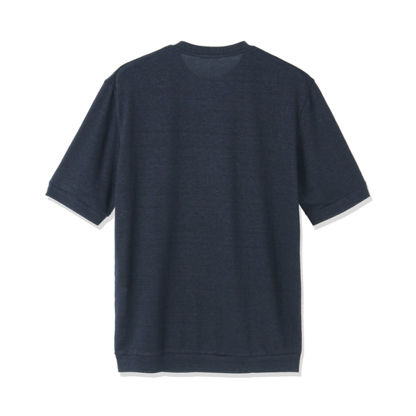 リネンジャージー テーラード Tシャツ ネイビー