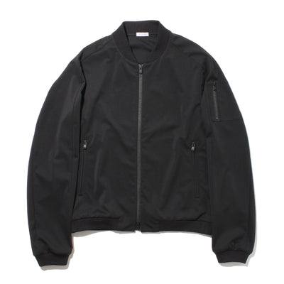 マットツイストフライトジャケット ブラック
