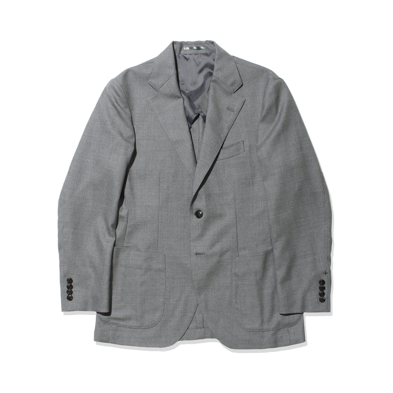 Twill Tailored Jacket 【TECHWOOL®】ウォッシャブルツイル ライトグレー