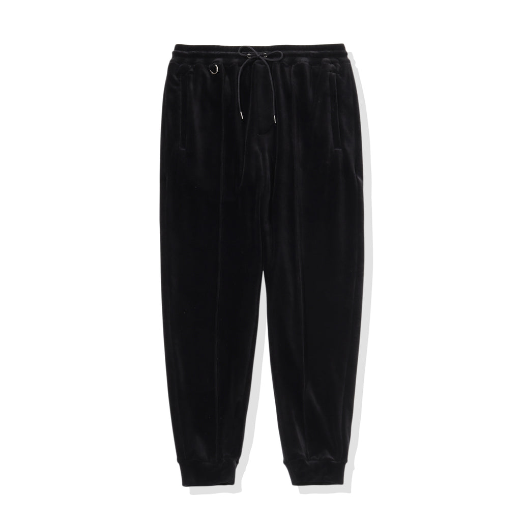 干場別注】 SUVIN PLATINUM ベロアジョガー ブラック – MINIMAL WARDROBE