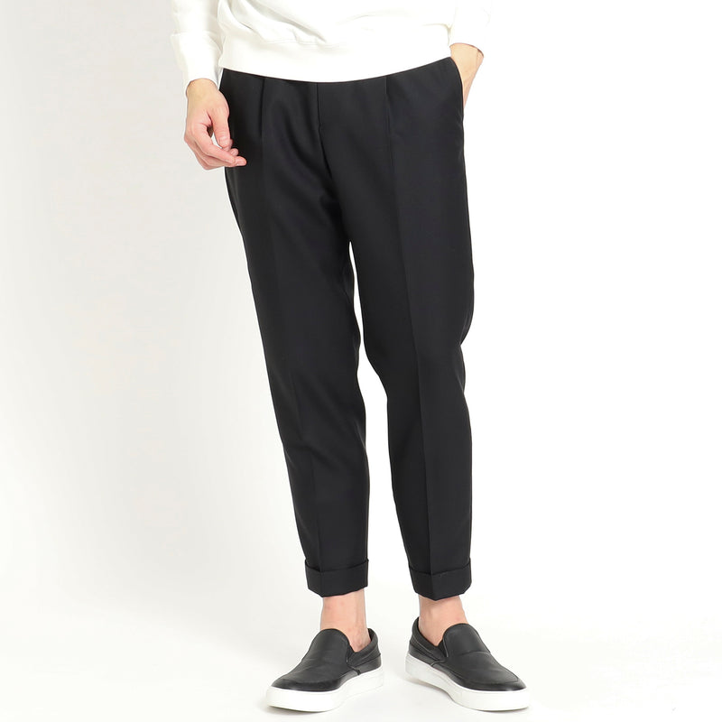 Twill Easy Trousers 【TECHWOOL®】ウォッシャブルツイル ブラック