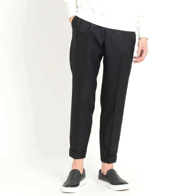 Twill Easy Trousers 【TECHWOOL®】ウォッシャブルツイル ブラック