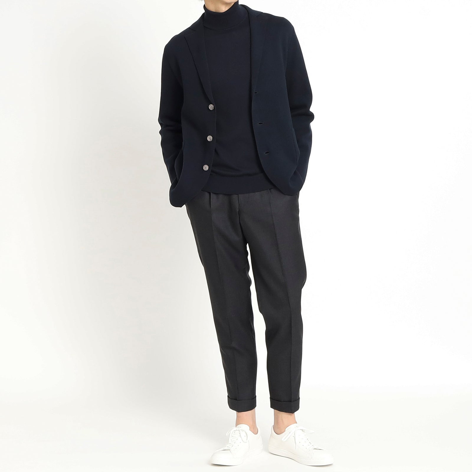 Twill Easy Trousers【TECHWOOL®】ウォッシャブルツイル テックウールツイル イージートラウザー チャコール | ＋CLOTHET