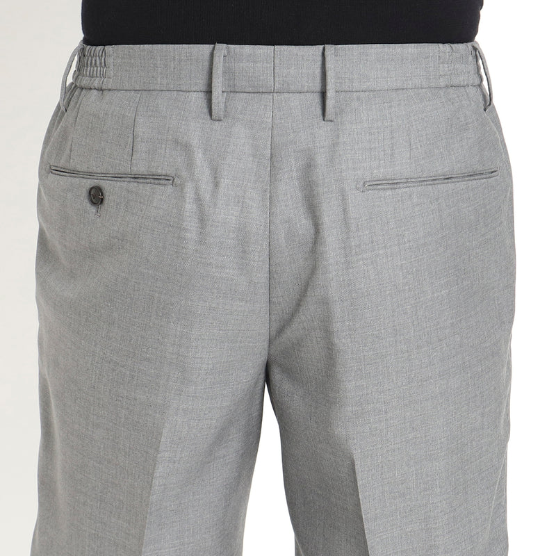 Twill Easy Trousers 【TECHWOOL®】ウォッシャブルツイル ライトグレー