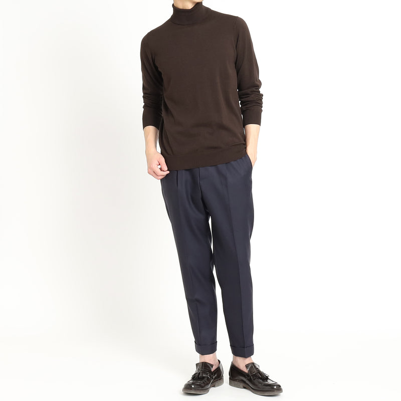 Twill Easy Trousers 【TECHWOOL®】ウォッシャブルツイル ネイビー