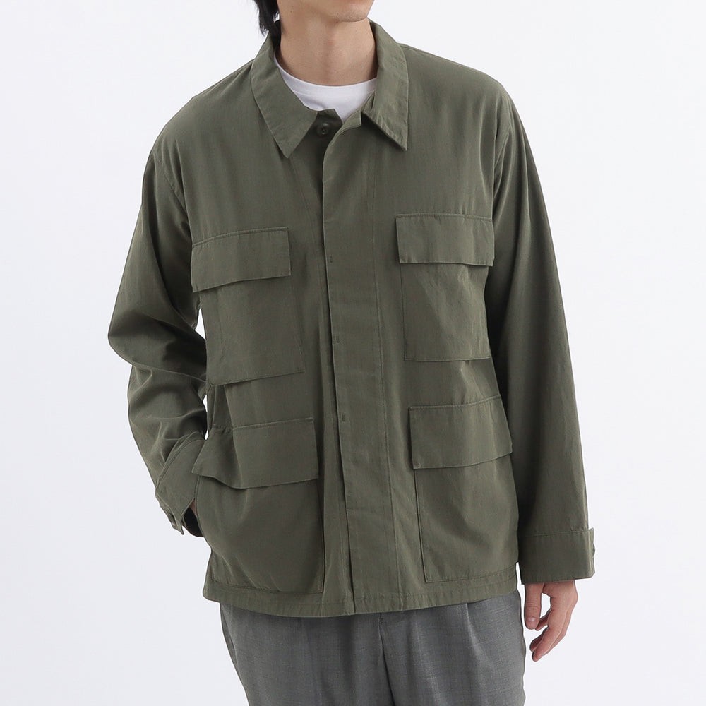 ハイツイスト コットンツイル BDUジャケット オリーブ – MINIMAL WARDROBE
