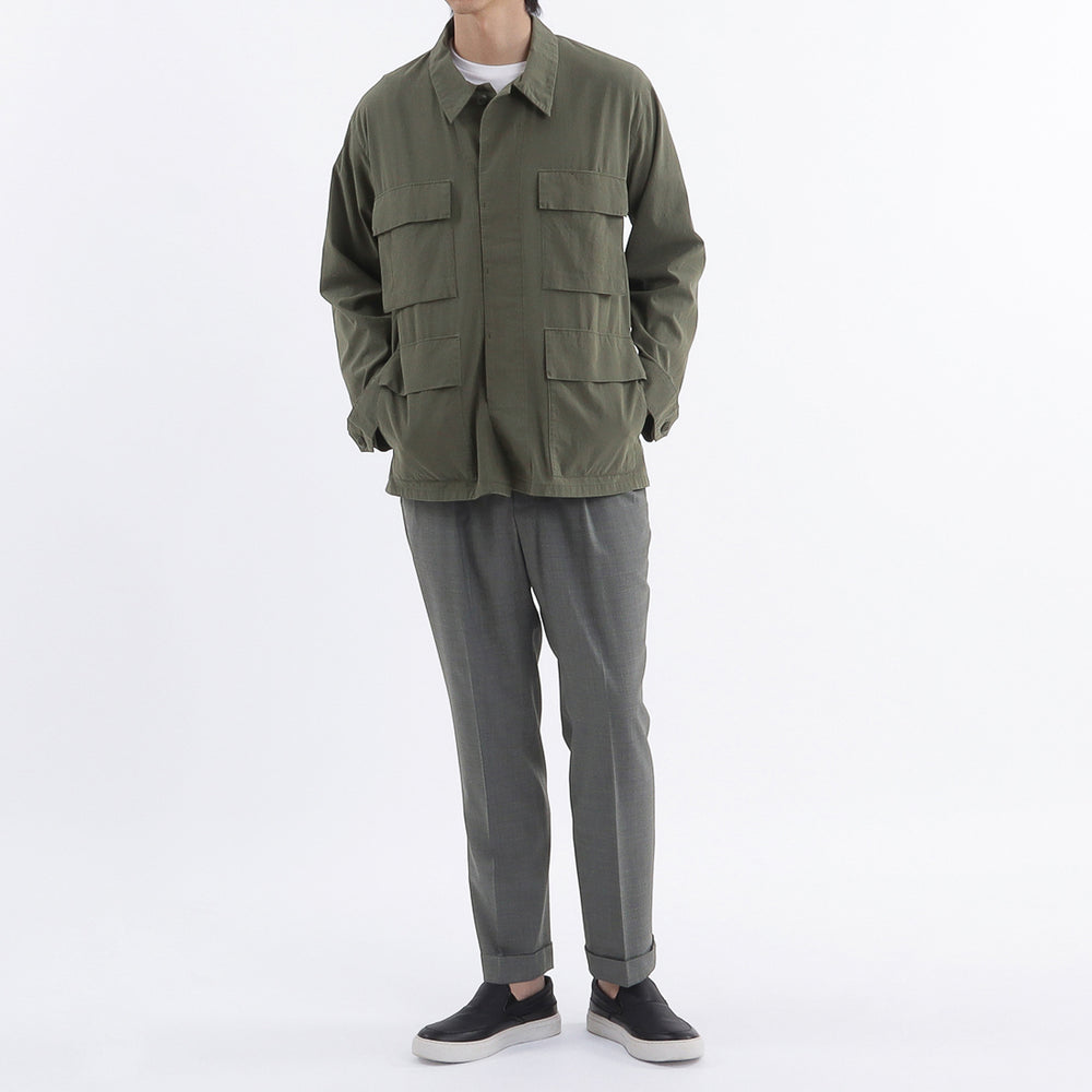 ハイツイスト コットンツイル BDUジャケット オリーブ – MINIMAL