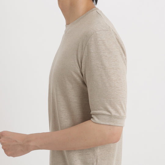 リネンジャージー テーラード Tシャツ ナチュラル