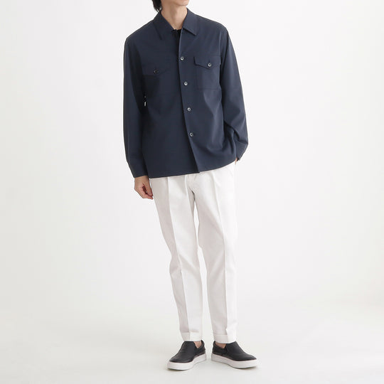 マットツイスト ファティーグシャツ ネイビー