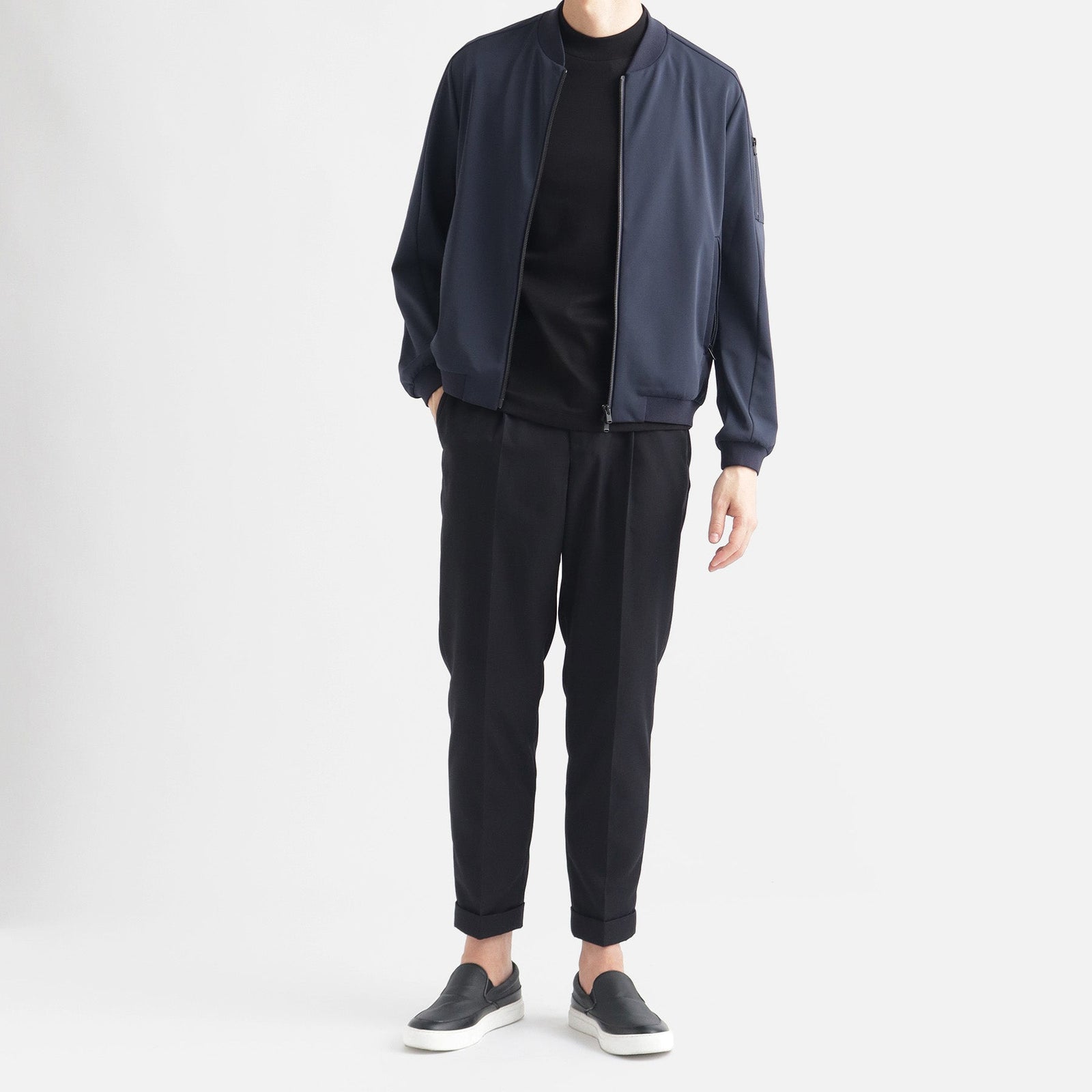 ＋CLOTHET マットツイスト ダブルジャージ MA-1 干場 マットツイストフライトジャケット ブラック – MINIMAL WARDROBE