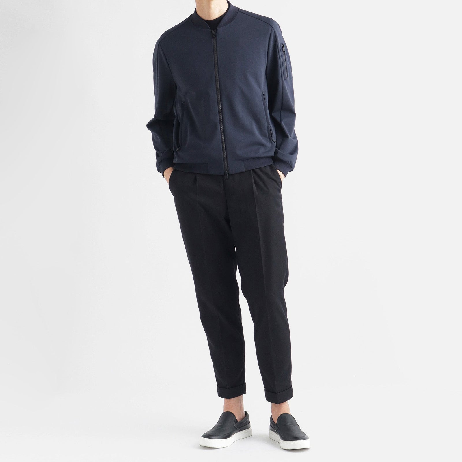 たこや+Clothet マットツイストフライトジャケットblack マットツイスト フライトジャケット ブラック | ＋CLOTHET ONLINE