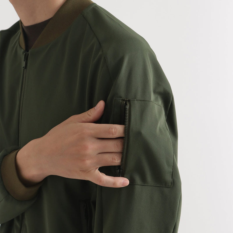 【新色】 Matte Twist Flight Jacket マットツイスト ダブルジャージ オリーブ