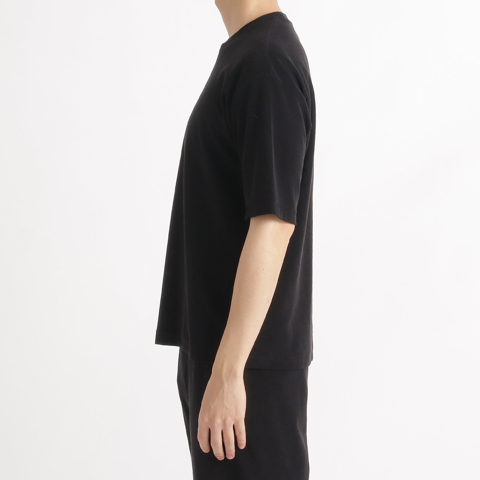 SUVIN PLATINUM マイクロパイル コンフォート Tシャツ ブラック