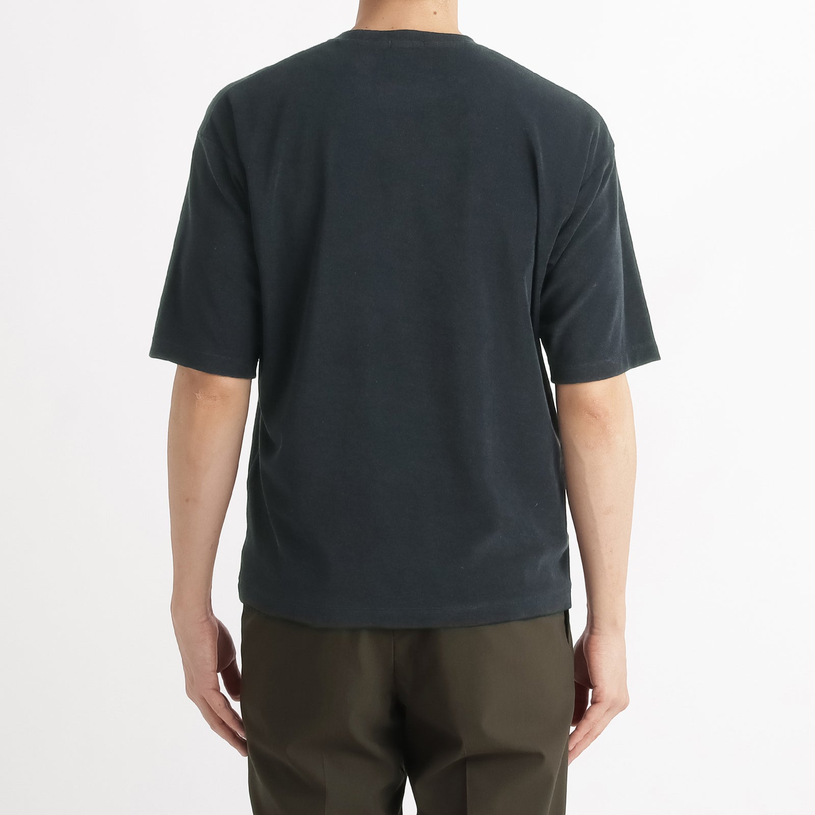 SUVIN PLATINUM マイクロパイル コンフォート Tシャツ ネイビー