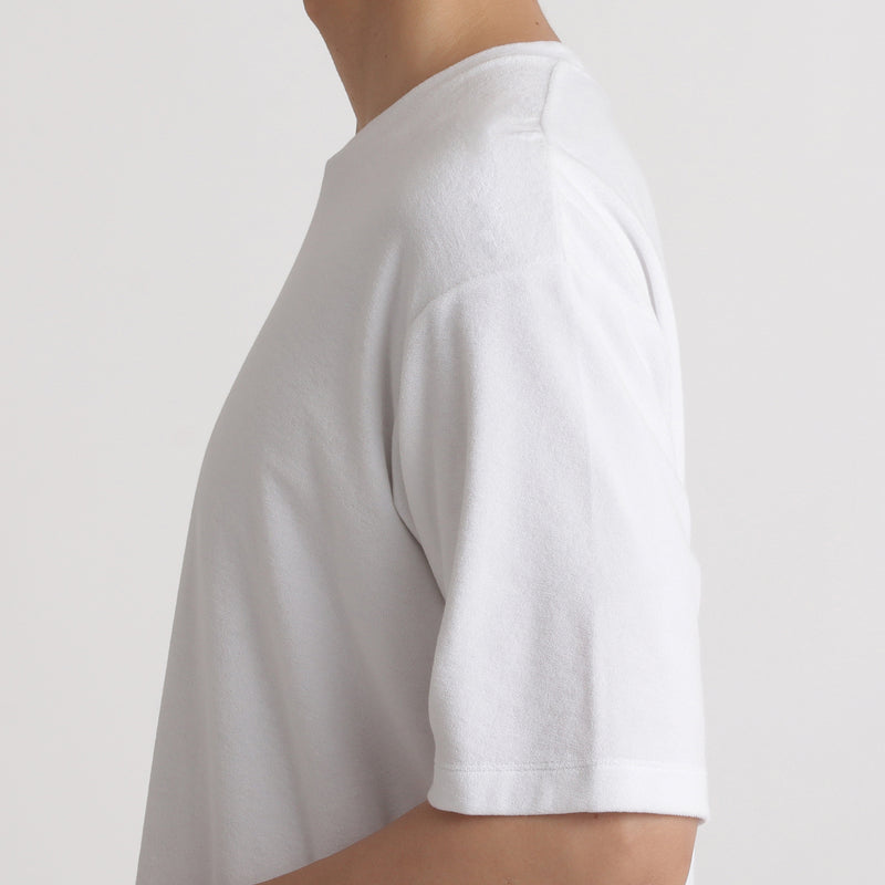 SUVIN PLATINUM マイクロパイル コンフォート Tシャツ ホワイト