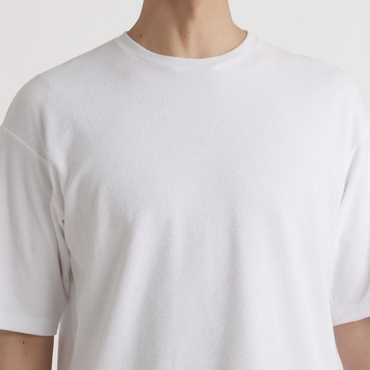 SUVIN PLATINUM マイクロパイル コンフォート Tシャツ ホワイト