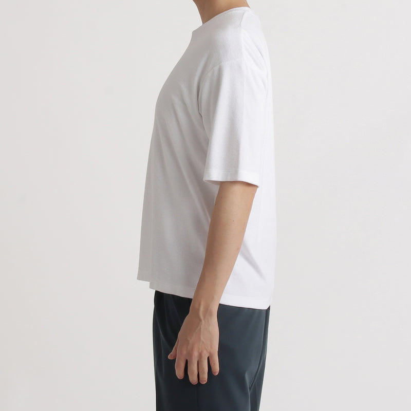 SUVIN PLATINUM マイクロパイル コンフォート Tシャツ ホワイト