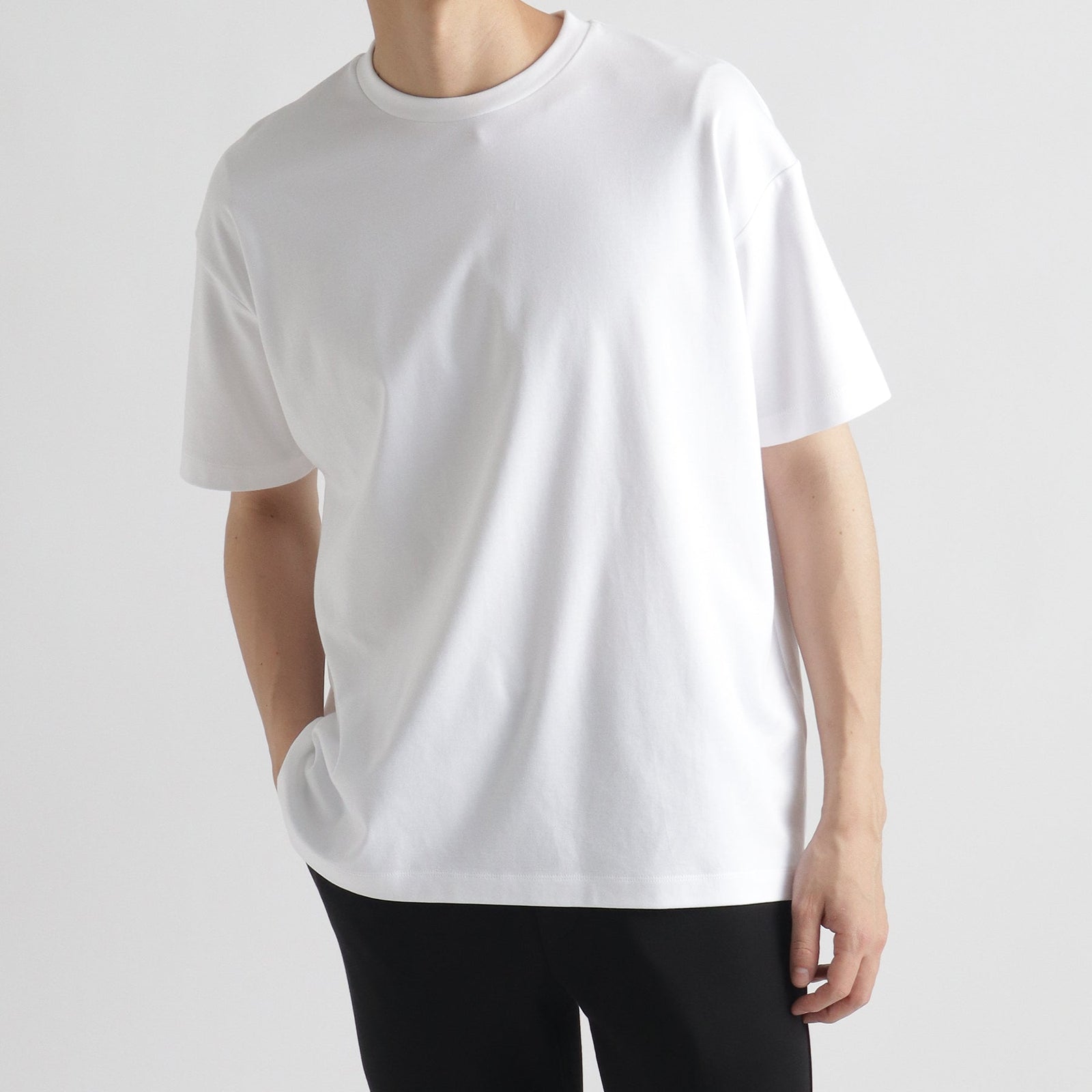 リニューアルモデル】SUVIN PLATINUM ビッグTシャツ ホワイト