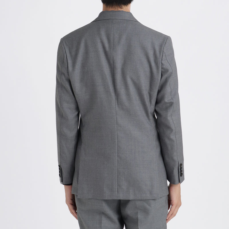 Twill Tailored Jacket 【TECHWOOL®】ウォッシャブルツイル ライトグレー