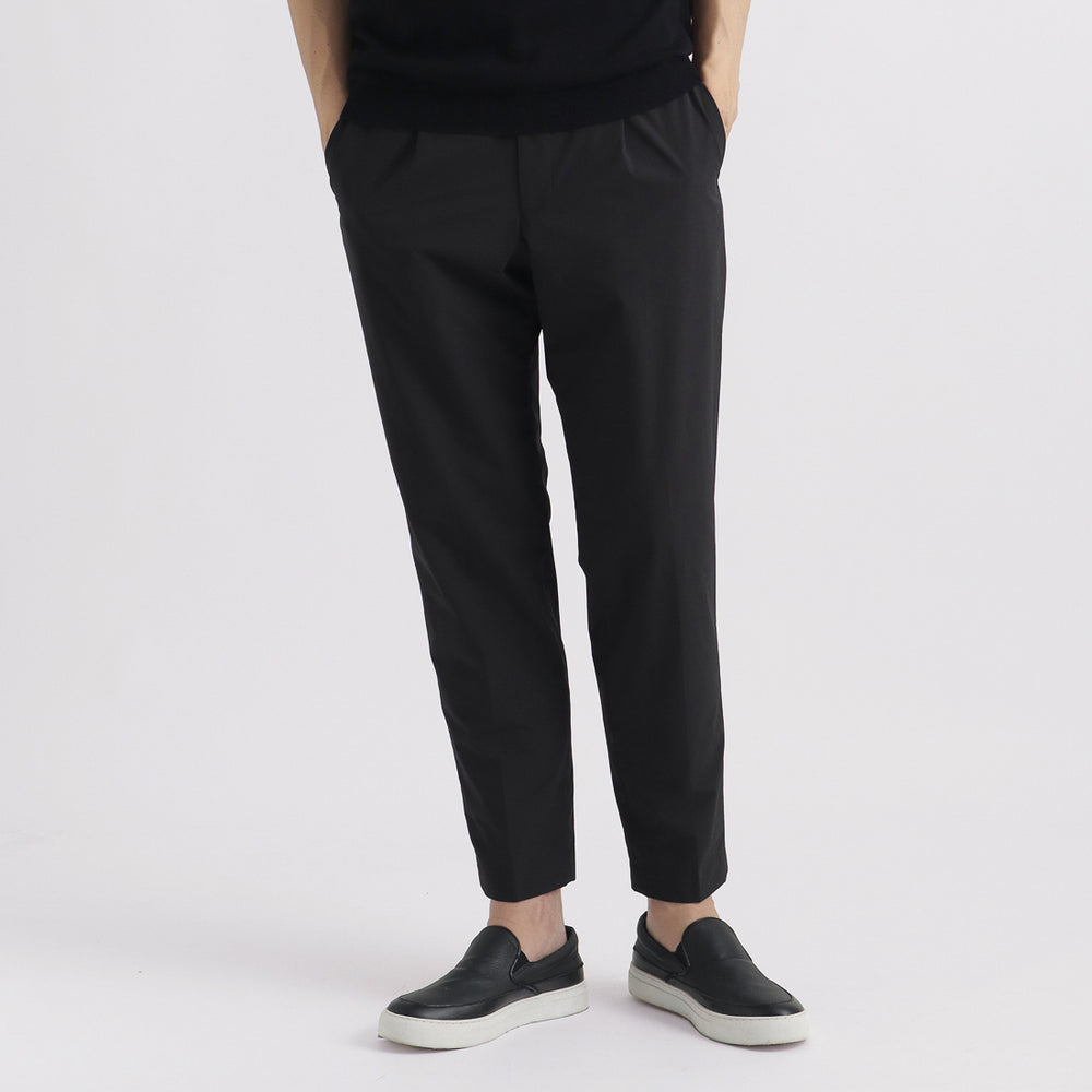 【極美品】BRIGLIA 2タック　イージー　トラウザーズ　ブラック　ストレッチ トリアセ バギーイージートラウザーズ＜ブラック＞ – M・fil