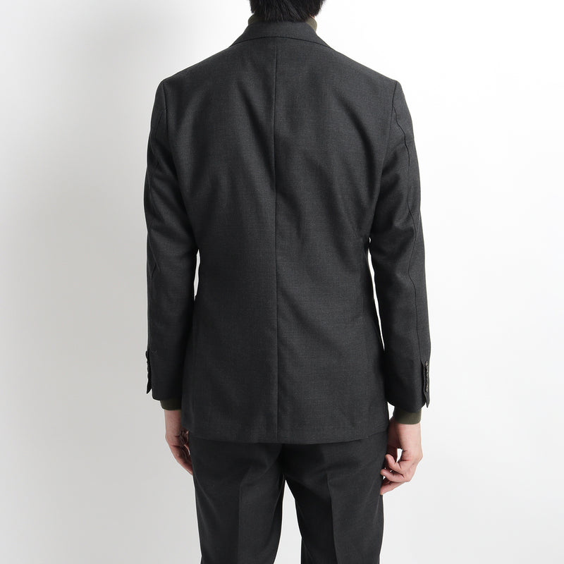 Twill Tailored Jacket 【TECHWOOL®】ウォッシャブルツイル チャコール