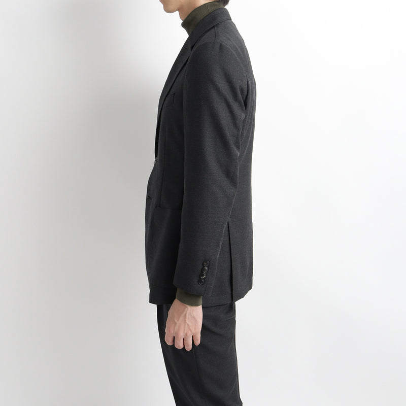 Twill Tailored Jacket 【TECHWOOL®】ウォッシャブルツイル チャコール