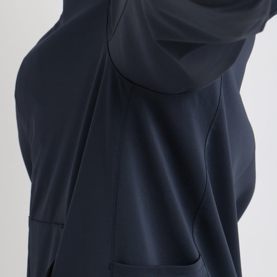 マットツイスト ジップアップ フーディー ネイビー