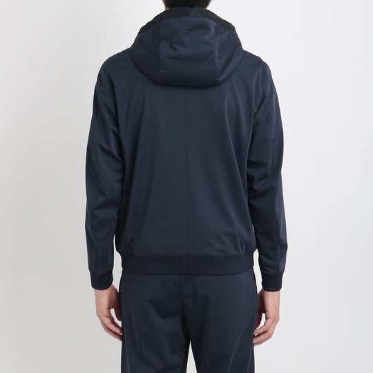 マットツイスト ジップアップ フーディー ネイビー